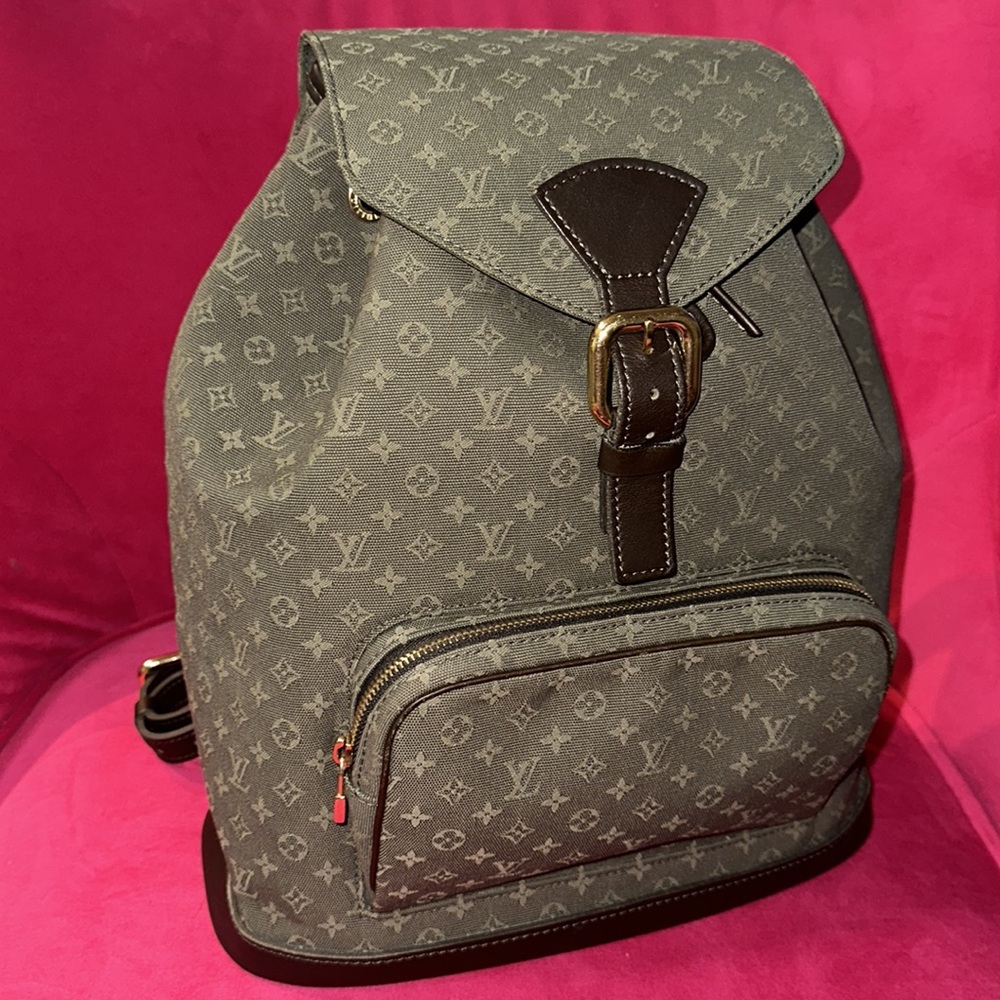Louis Vuitton khaki mini Lin montsouris GM backpack travel school bag - Picture 16 of 16